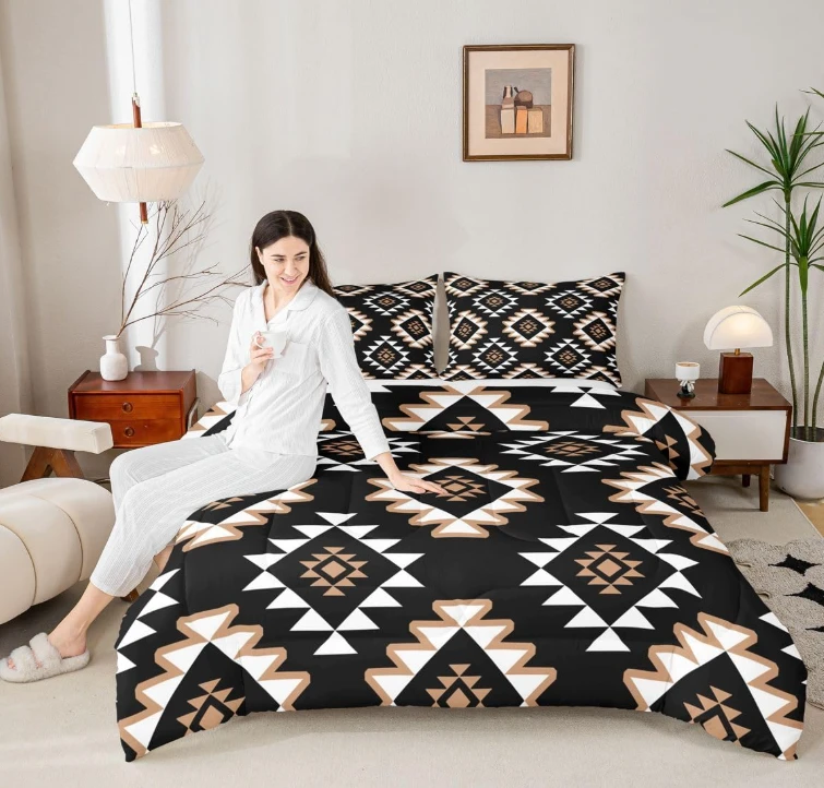 Western Aztec Comforter Set Queen Size - photo 3