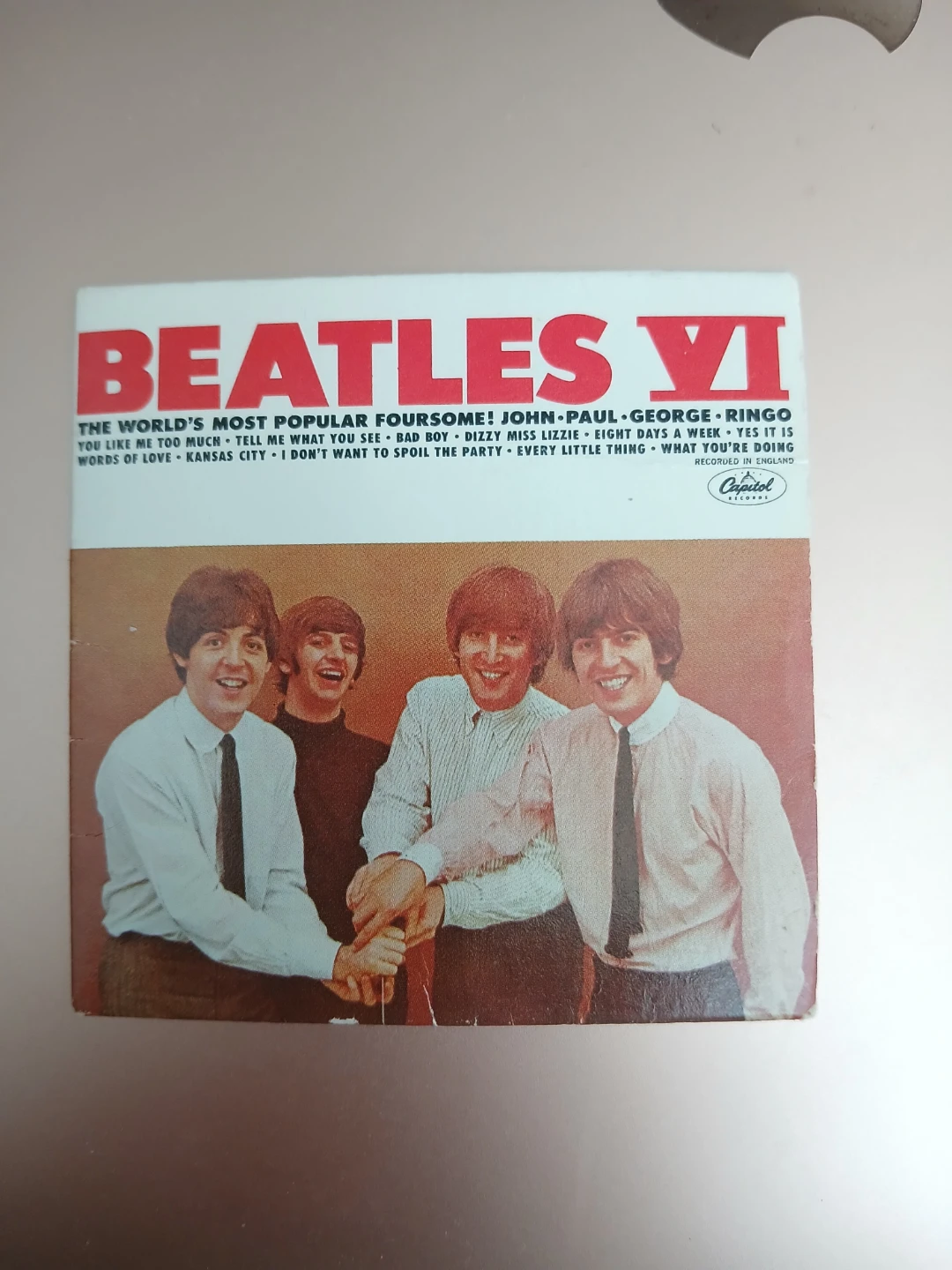 The Beatles Miniature "album" cover Beatles VI