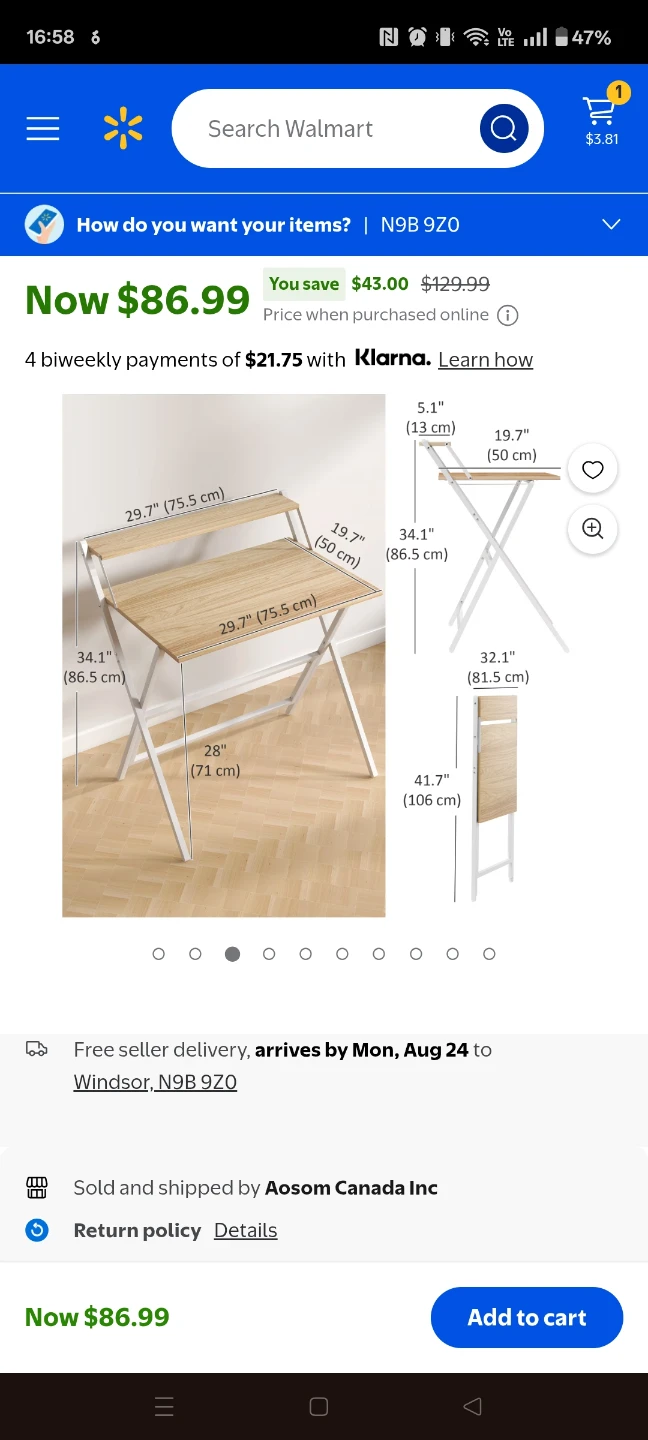 Moving Sale!!! Foldable Computer Desk - photo 3