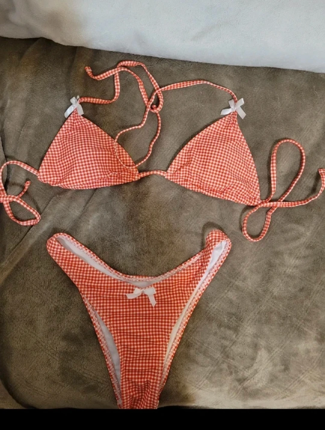 Red Gingham Bikini