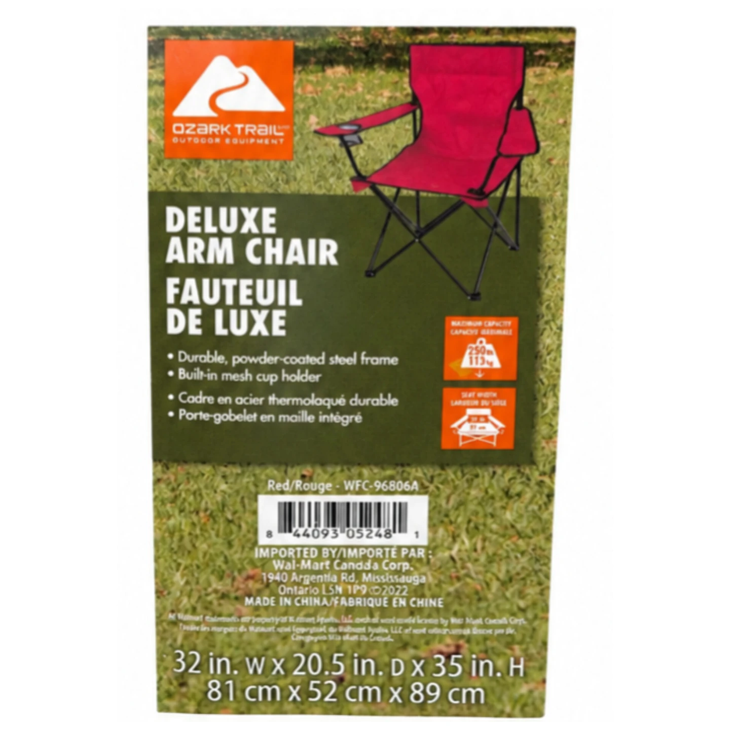 2 Ozark Trail Deluxe Arm Chair