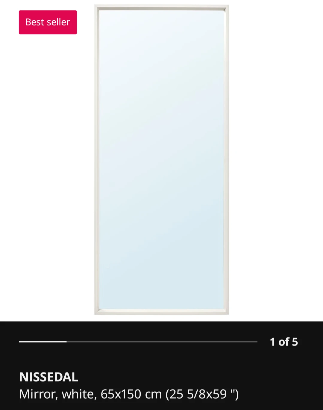 White IKEA Mirror