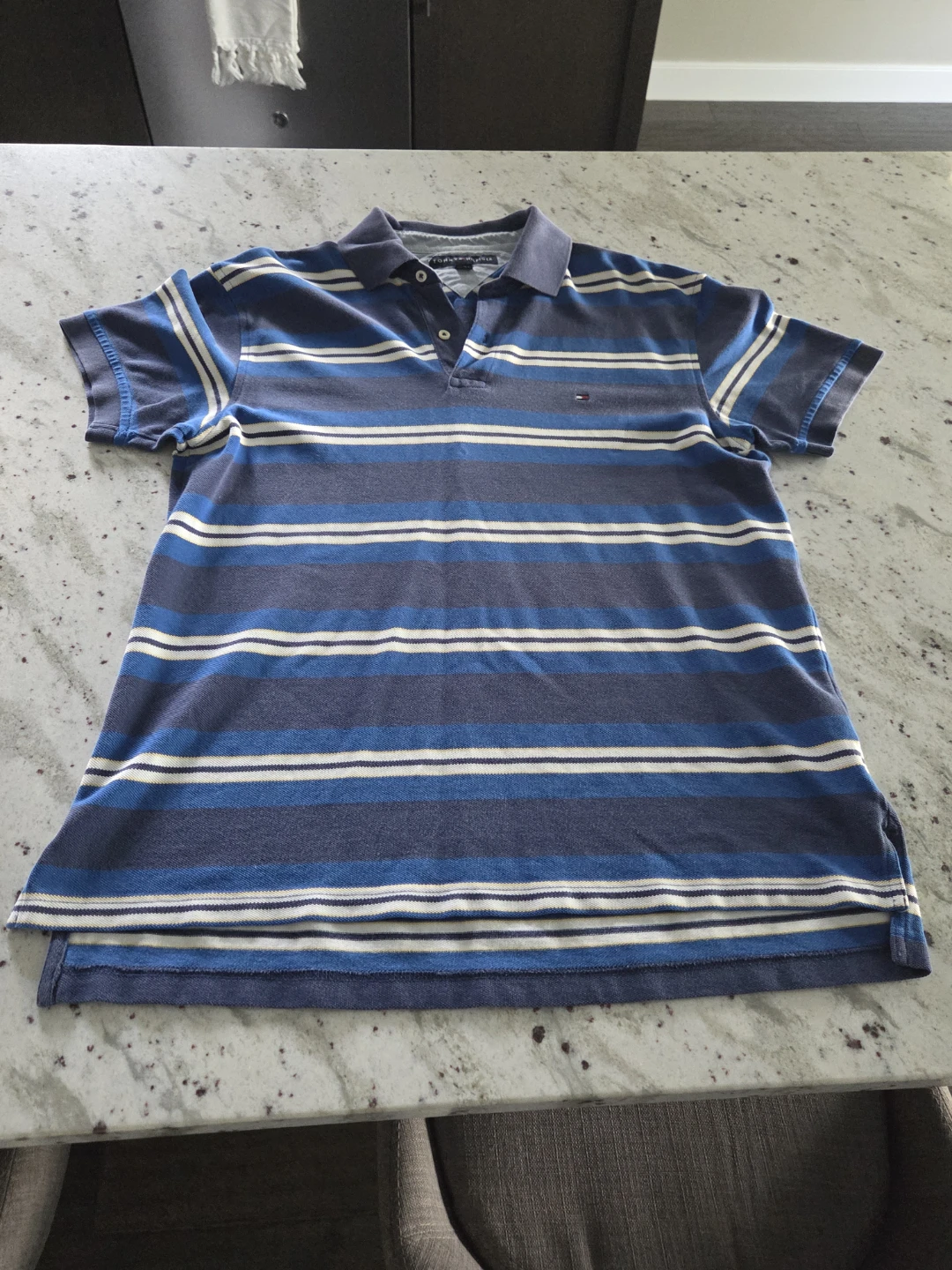 Tommy Hilfiger Striped Polo Shirt - Medium