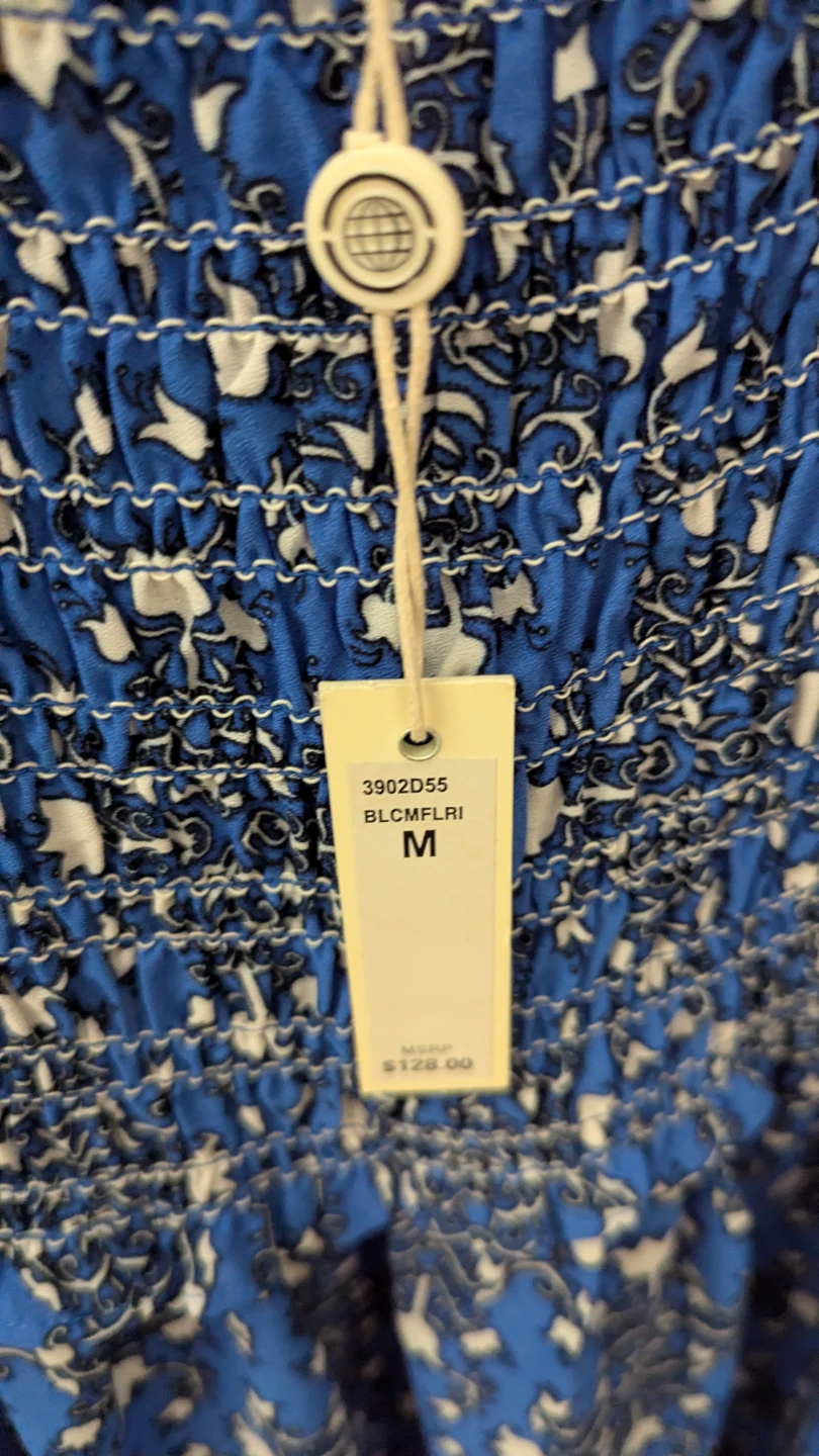 Max Studio Blue Floral Maxi Dress Size M - photo 3
