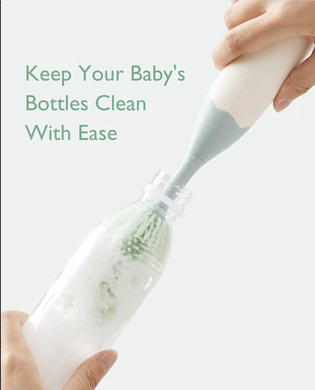 Momcozy Press Foaming+ Cleaning Bottle Brush Set - photo 4