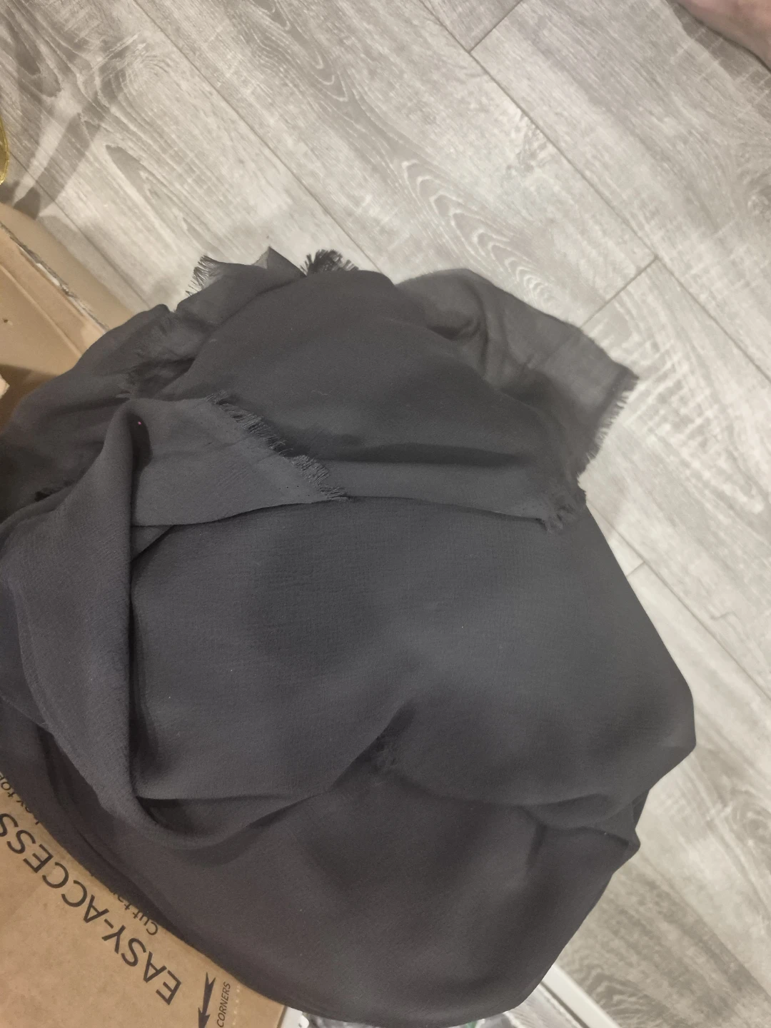 Black Chiffon Fabric