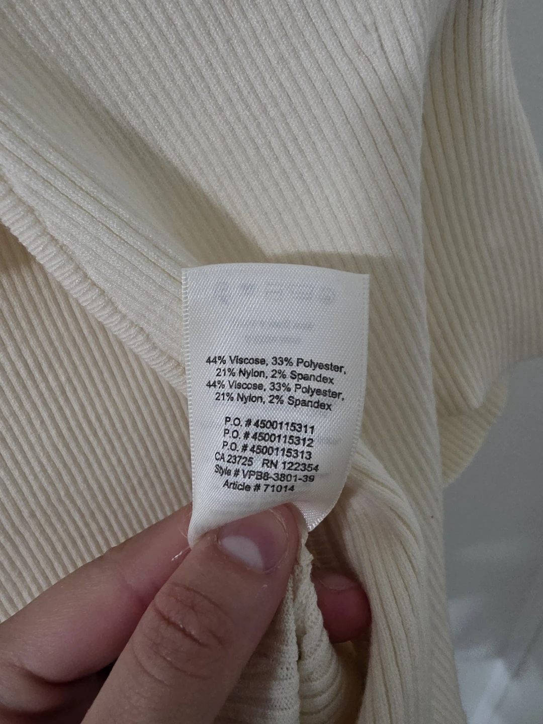Cream Ribbed Wrap Top - photo 4