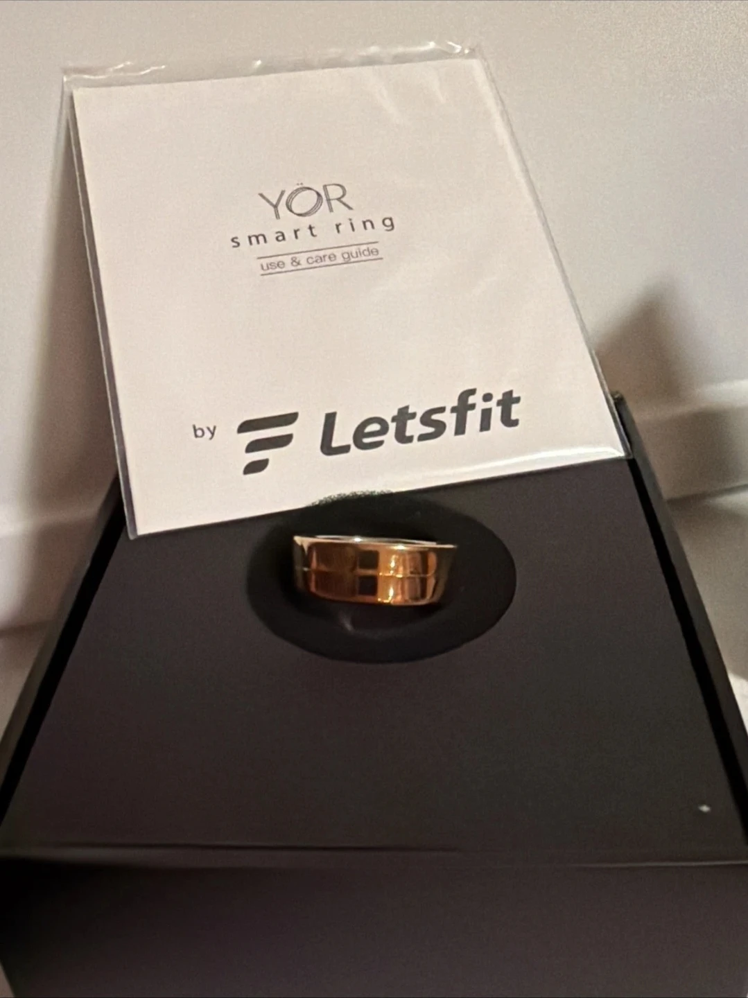 ❤️ Letsfit Smart Ring Rose Gold  Size 10 Body Sleep Tracking - photo 3