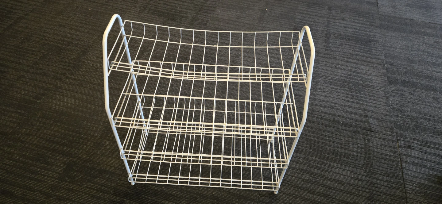 White Wire 4-Tier Shoe Rack - photo 2