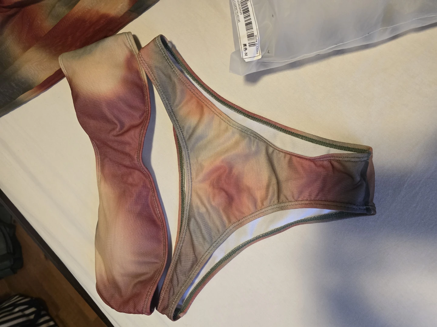 SHEIN 3-piece Tie-Dye Swimsuit and Mesh Cover Up Set - photo 2