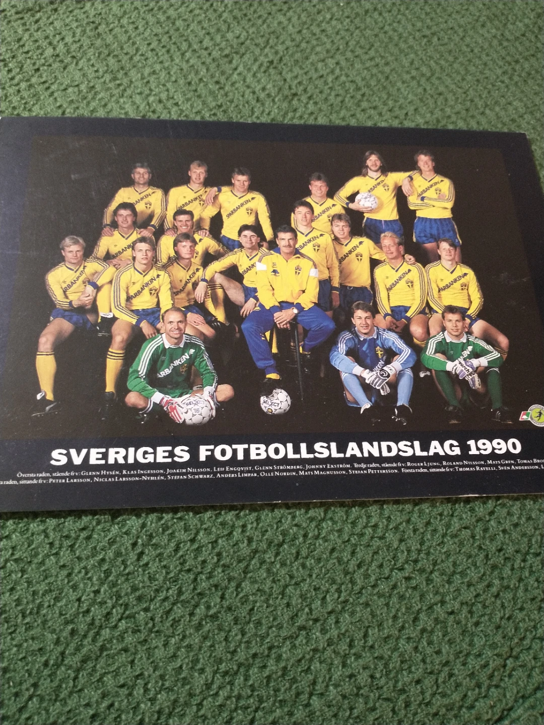 1990, 1991-92 Sweden National Football Team Pictures - photo 4