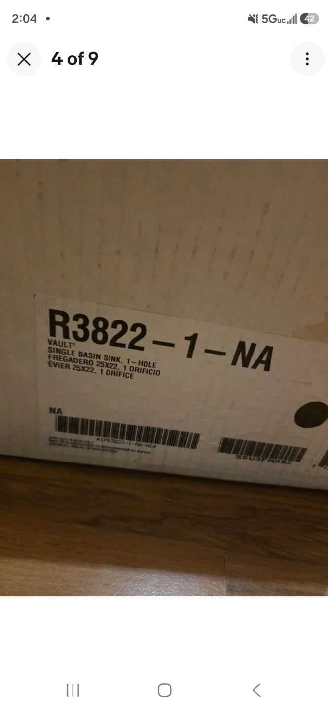 Kohler R3822-1-NA Vault Stainless Steel Sink - photo 5