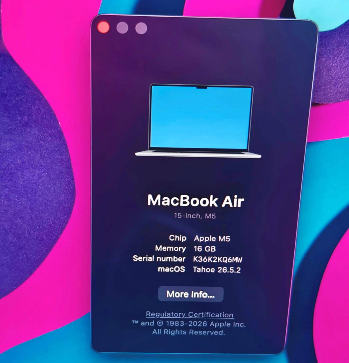 Apple MacBook Air M5 / 16GB / 512GB SSD - Sky Blue - Like New! - photo 4