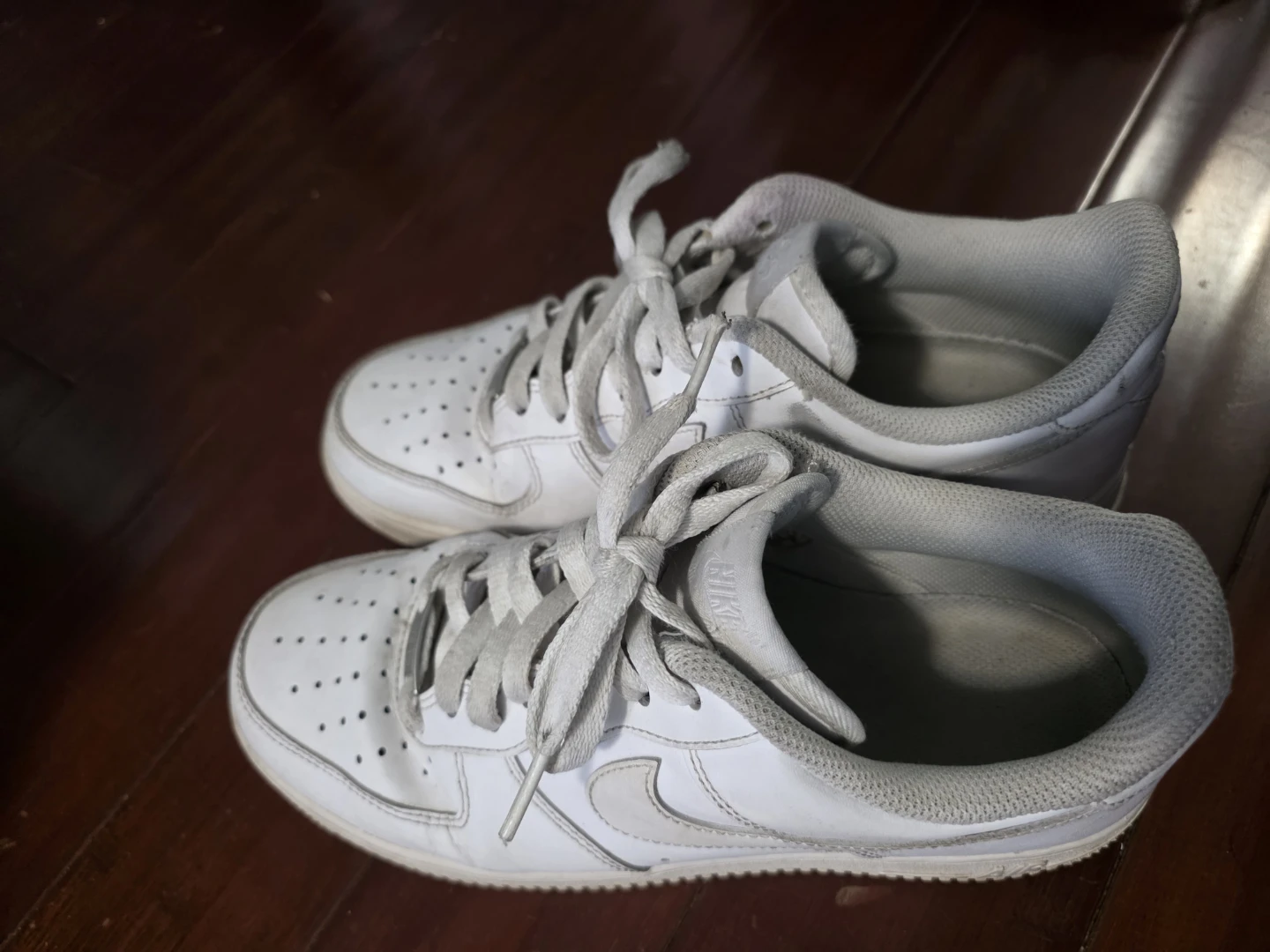 Nike Air Force 1 White Sneakers - photo 3