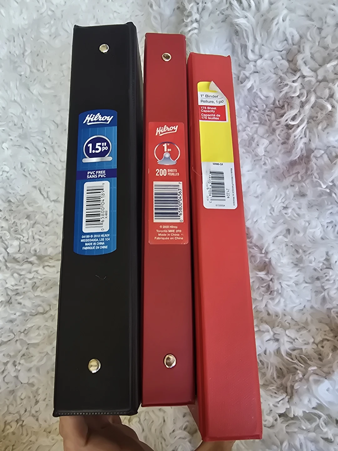 3 Binder Bundle w/ exercise books, paper and ruler - photo 4