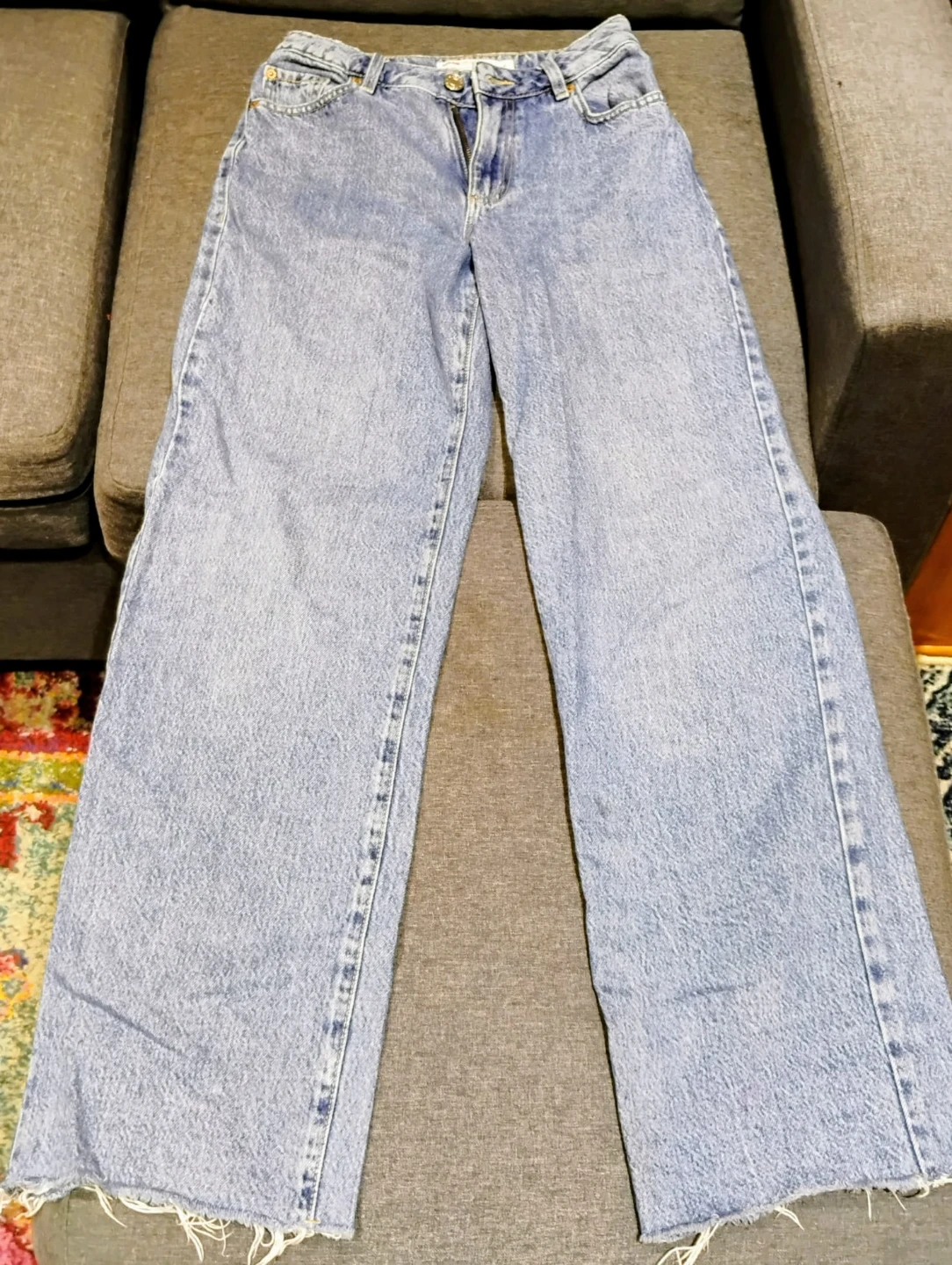 Light Wash Wide Leg Jeans