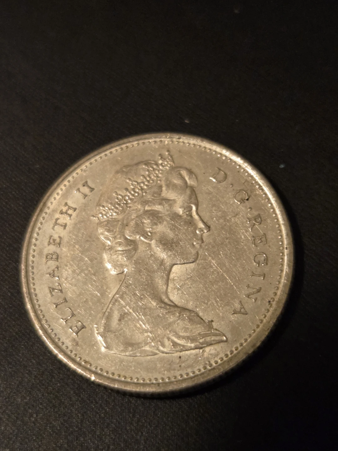1968 Canadian 25 Cent Coin - Quarter - photo 2