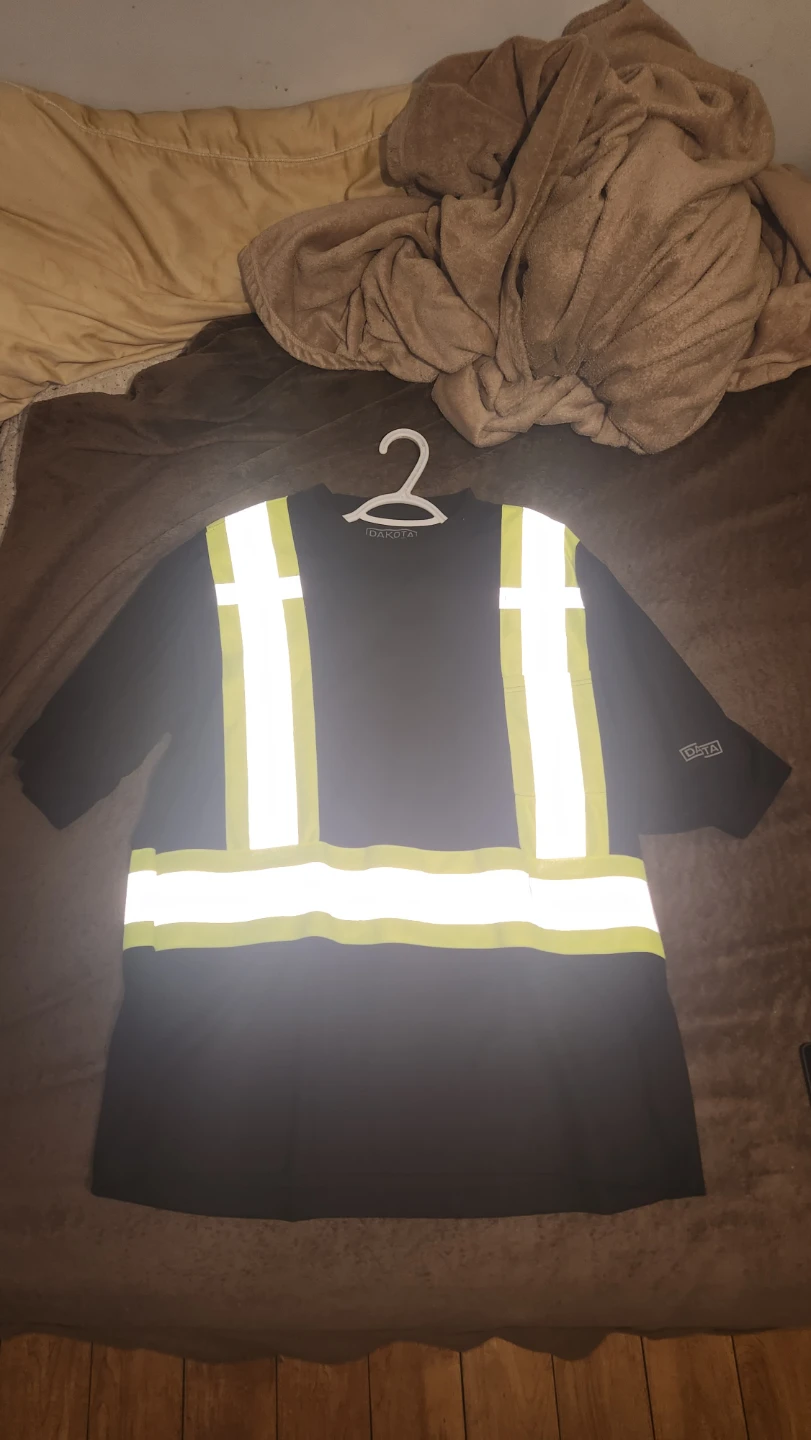 Dakota Black High-Visibility Safety Shirt