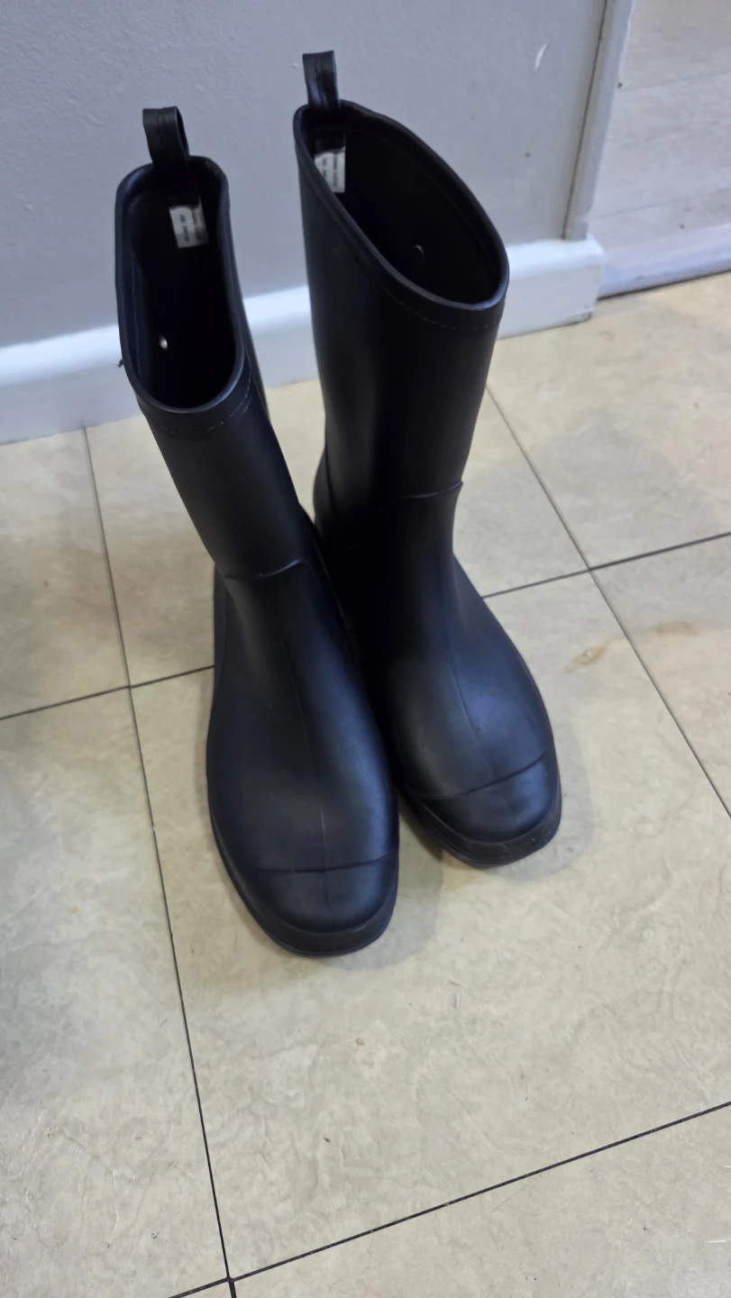 Black Rubber Rain Boots size 11
