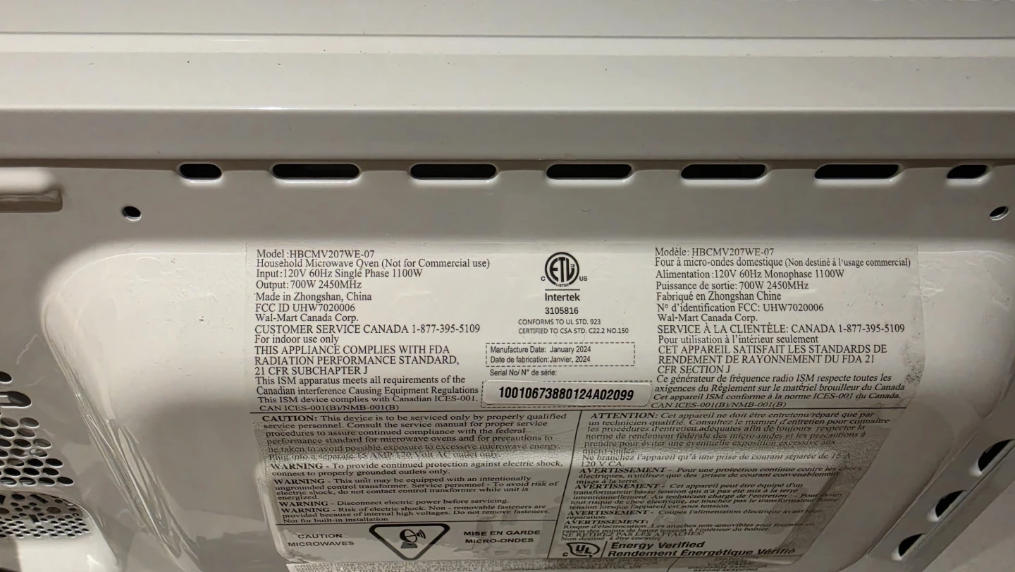 Hamilton Beach 0.7 cu. ft. Microwave Oven - White - photo 5