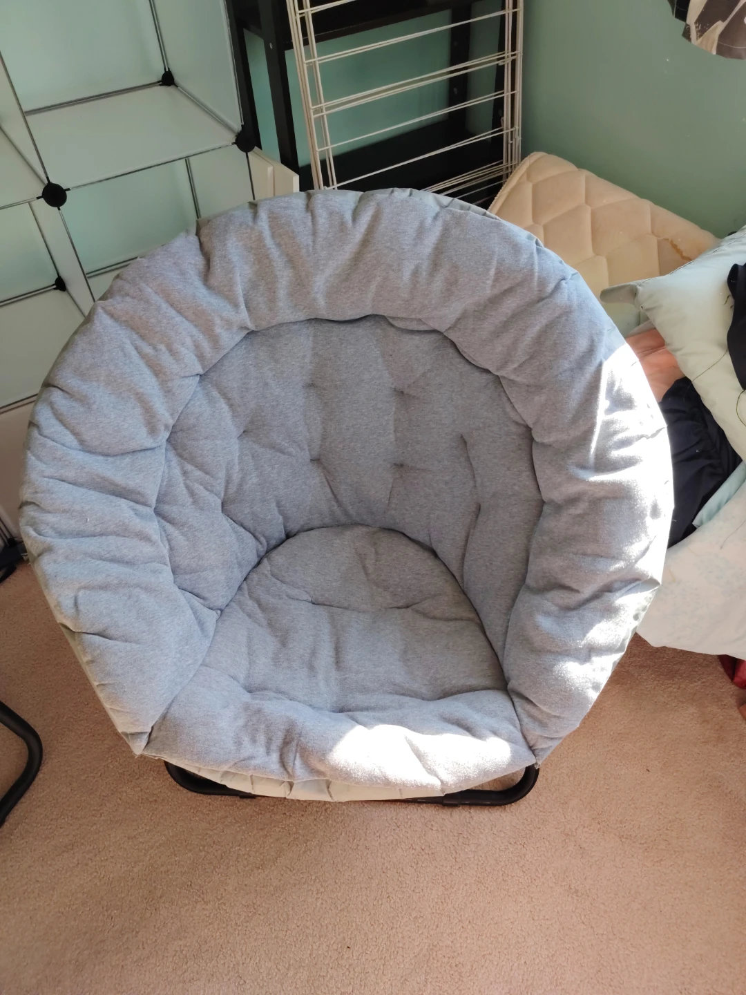 Grey Round Saucer Chair - photo 3