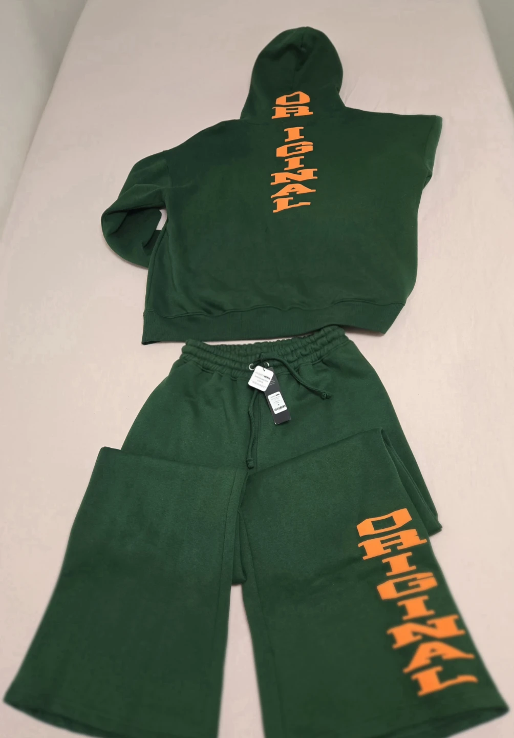 Fashion Nova Original Swag Fleece Pant Set - Hunter Green - photo 2