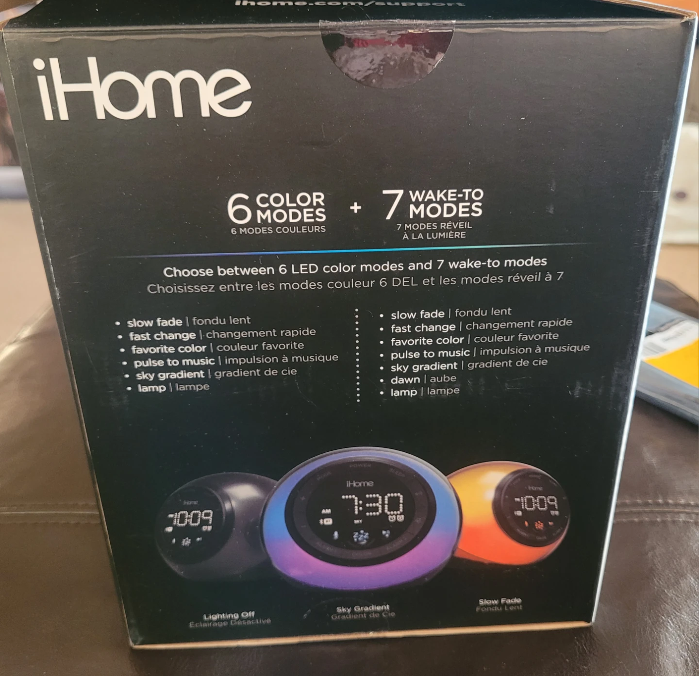 iHome IBT295 Color Changing Dual Alarm Clock Speaker - photo 2