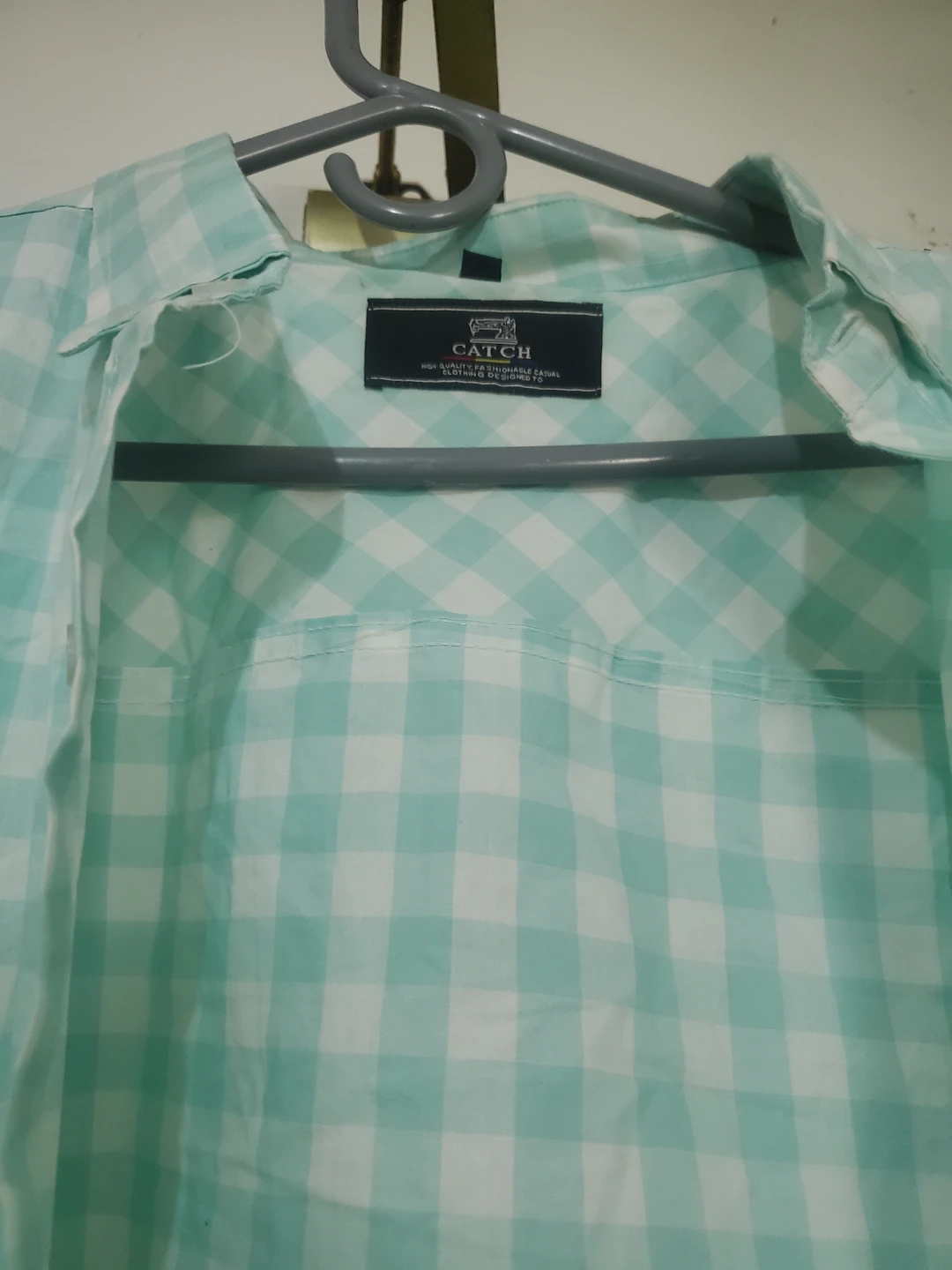 CATCH Gingham Long Sleeve Shirt - Green