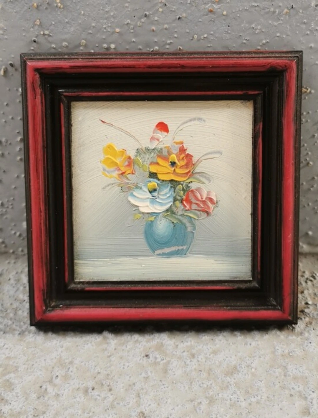Vintage Miniature Oil Painting