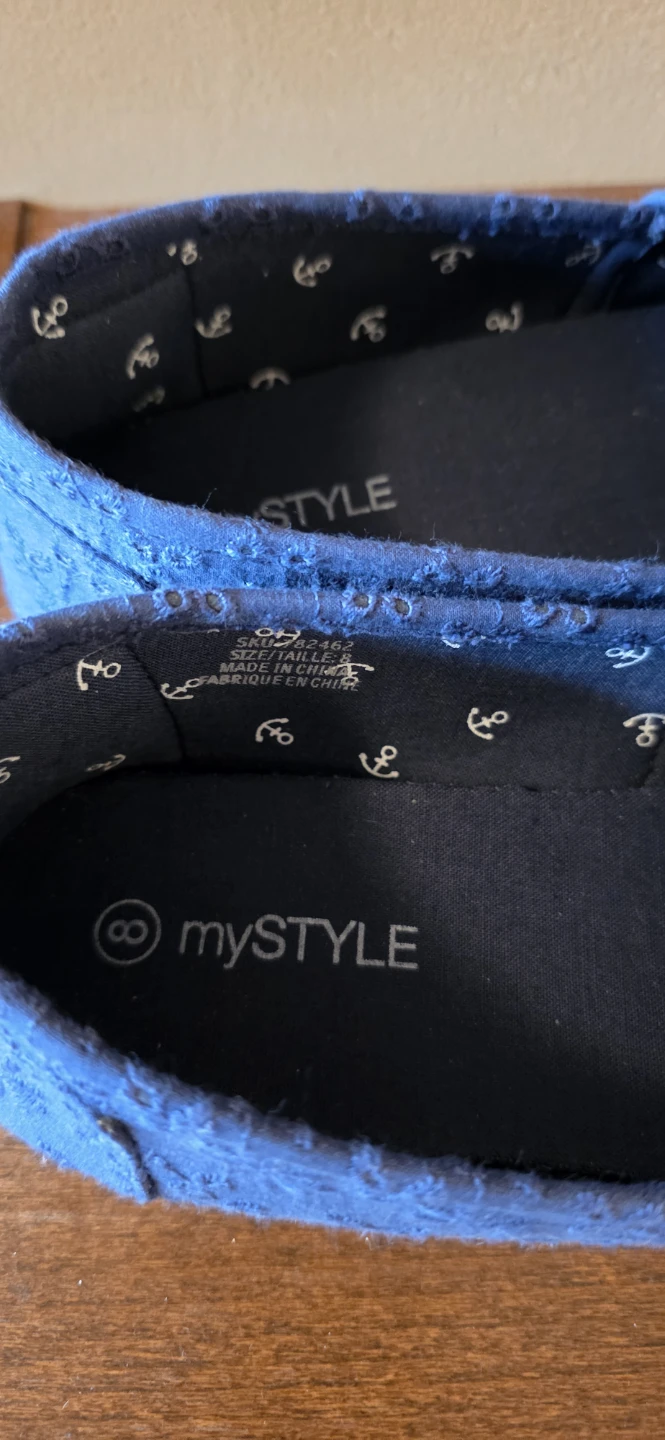 mySTYLE Navy Blue Embroidered Flats - photo 3