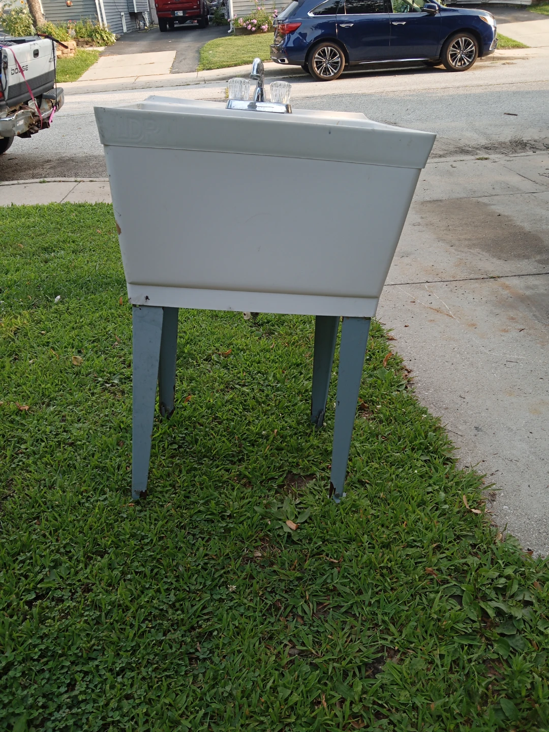 Utility Sink with Faucet and Legs - photo 3