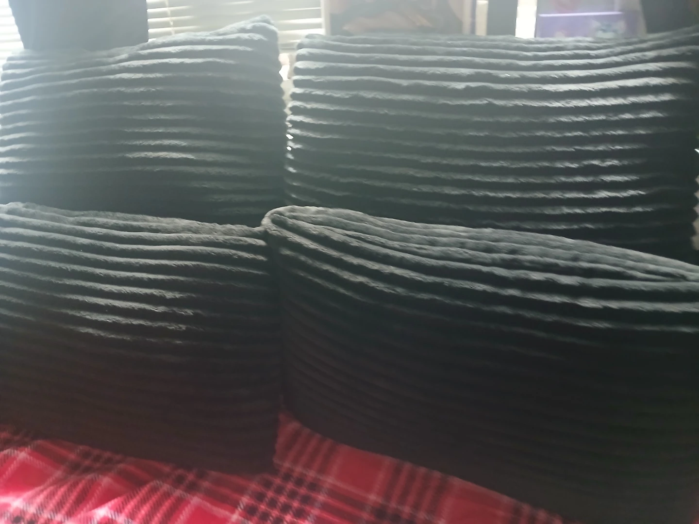 Black Corduroy Accent Pillows - photo 5