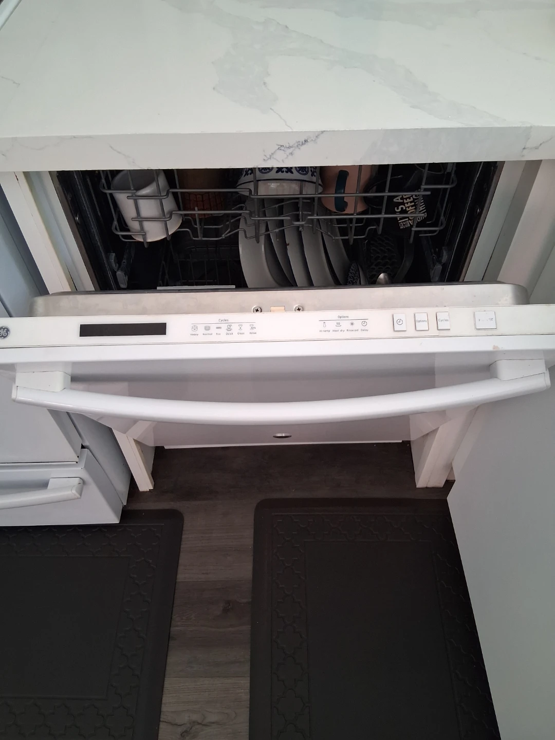 GE White Dishwasher - photo 2