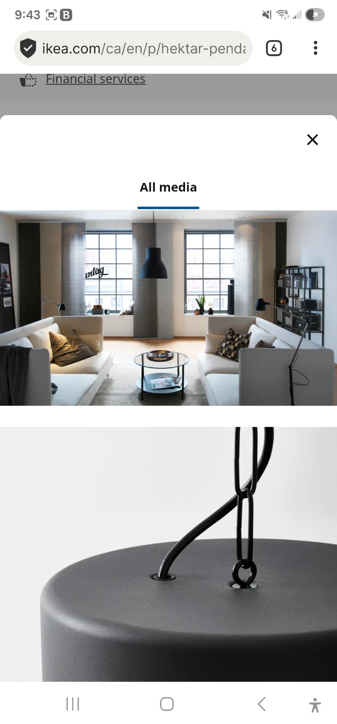 Hektar Ikea Pendant Lamp - photo 3
