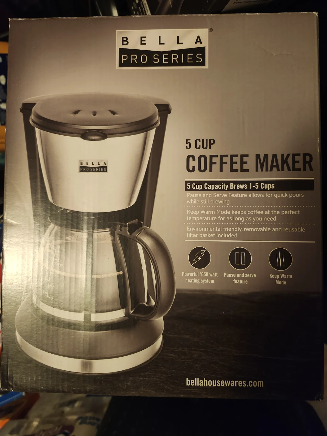 Bella Pro Series 5 Cup Coffee Maker