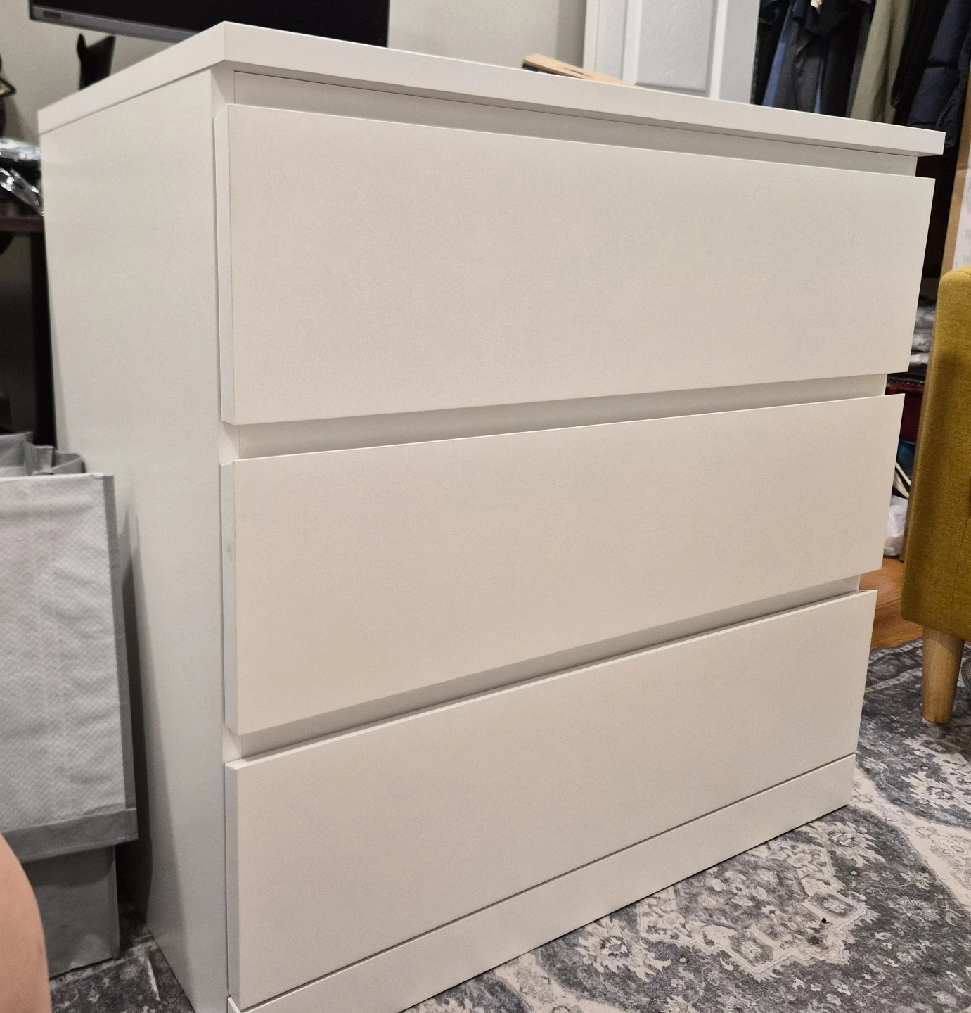 3-Drawer Chest White