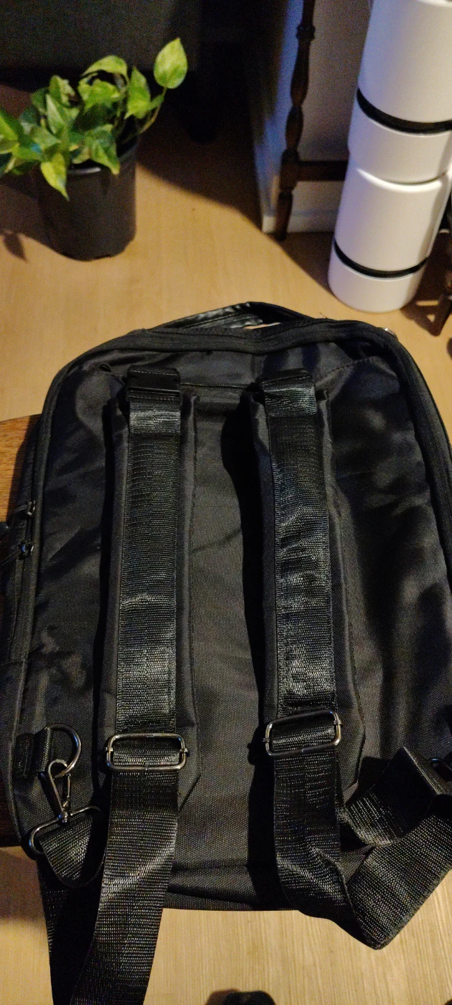 Black Backpack with USB Port - photo 3