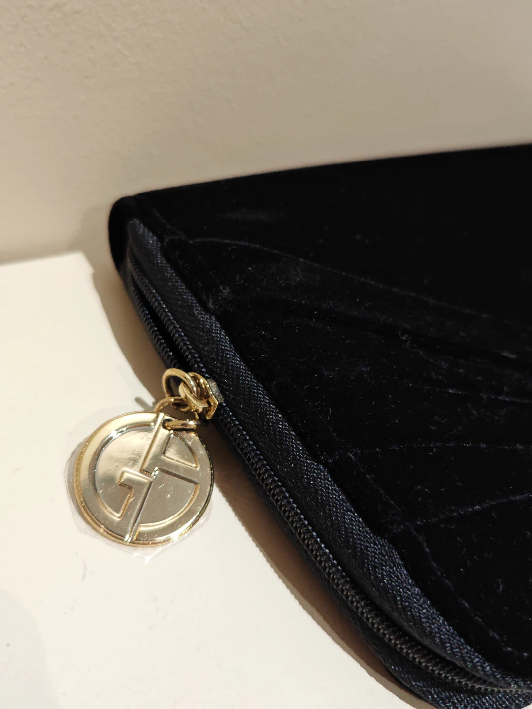 Giorgio Armani Black Velvet Clutch/Wallet - photo 2