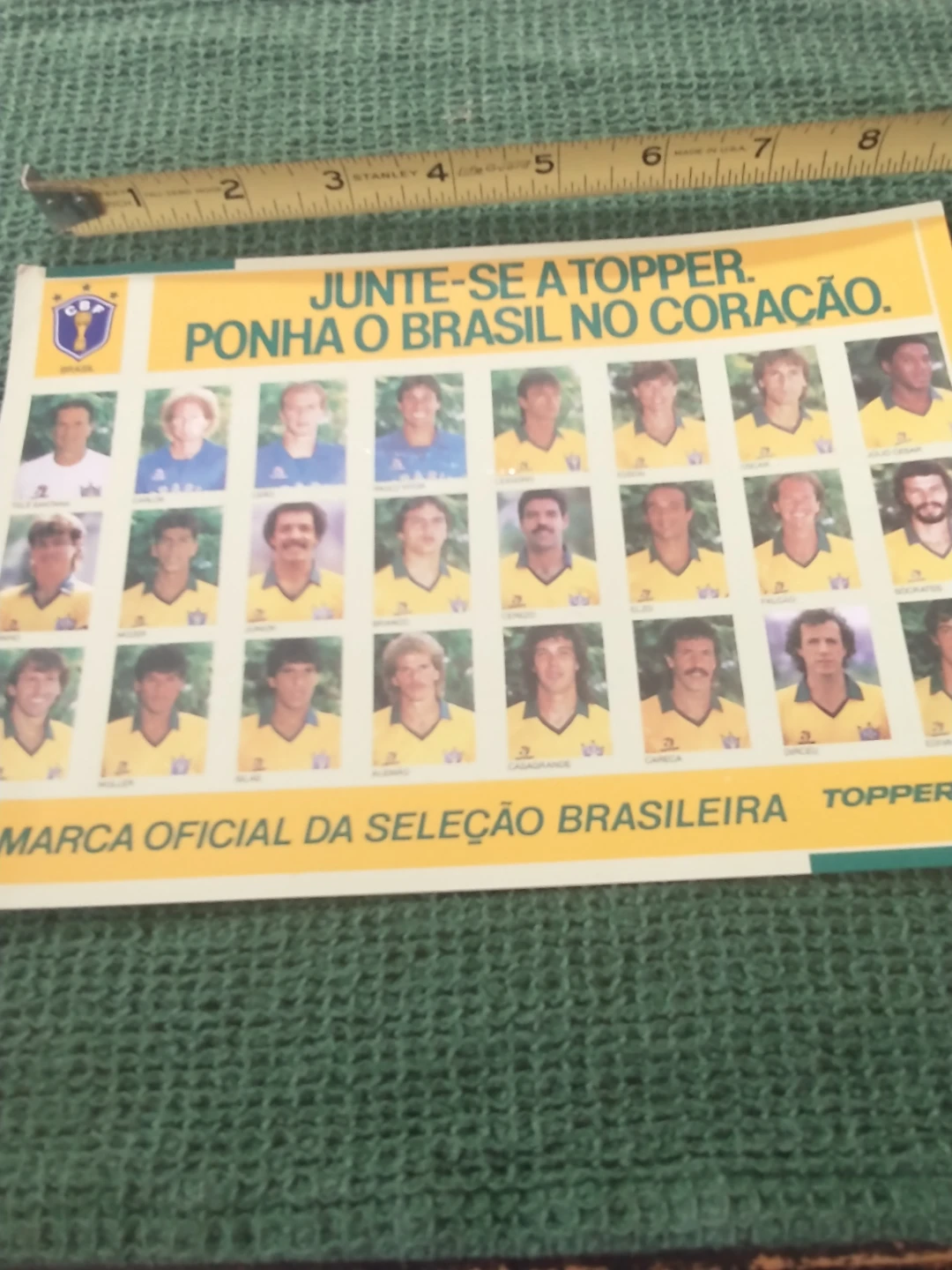 1986 World Cup Brazil National Soccer Team Picture 9x6" - photo 5