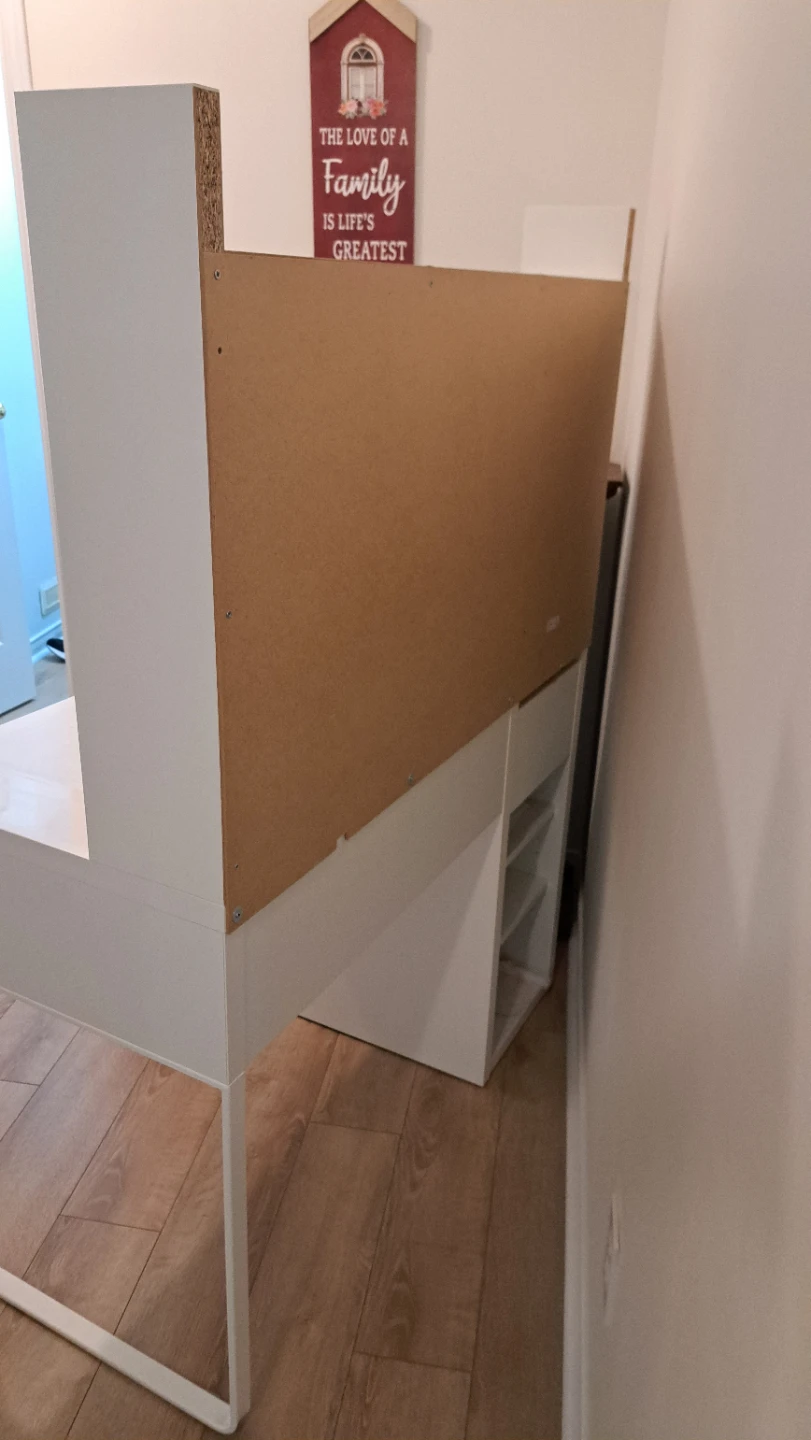 White Desk with Hutch Ikea Micke - photo 3