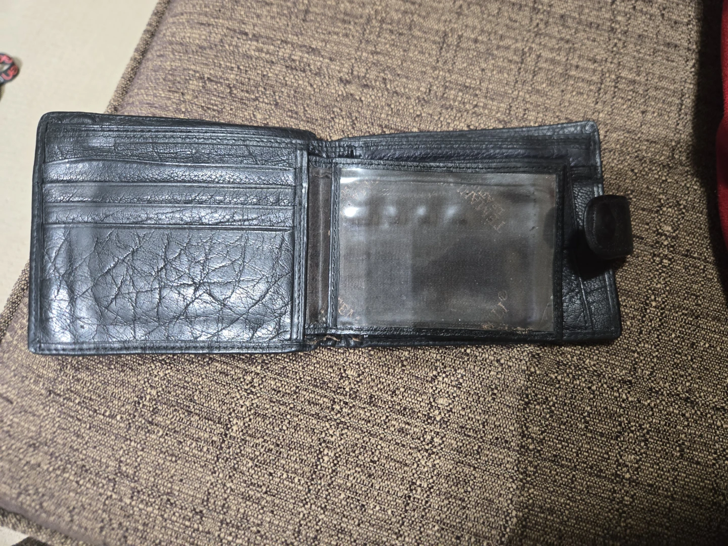 Black Leather Bifold Wallet - photo 2