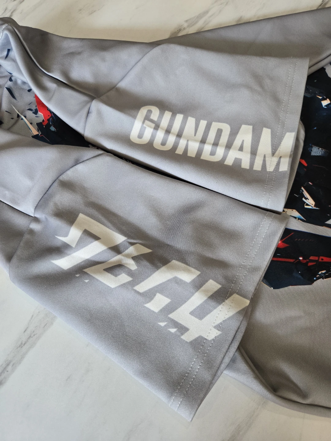 Gundam Graphic Anime Dry-Fit T-Shirt - Gray - photo 3