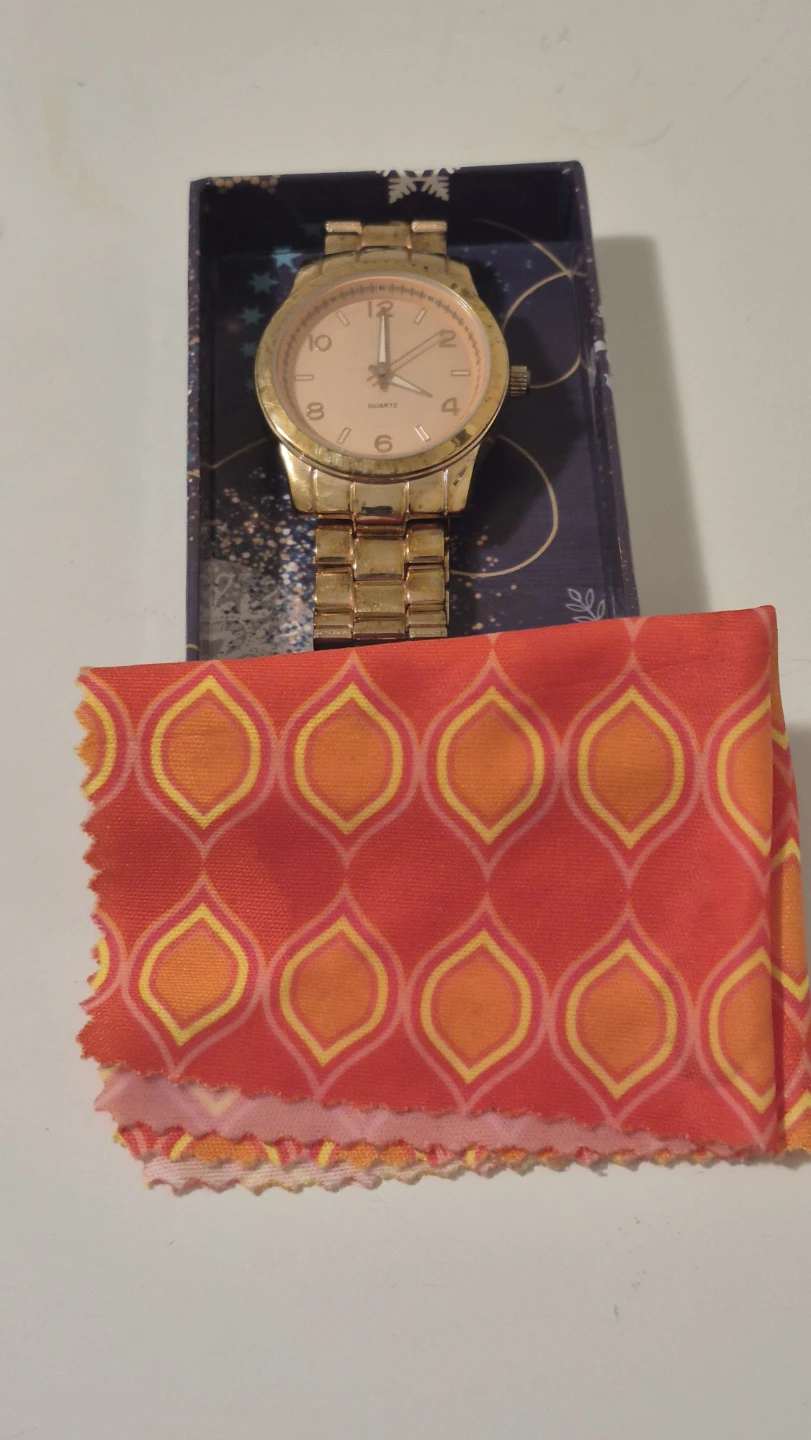 Pink Gold Tone Quartz Watch in Box - photo 4