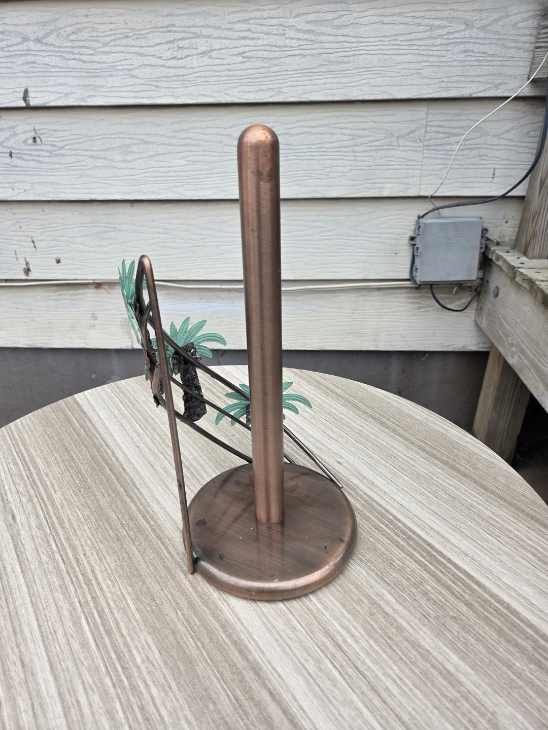 Copper Palm Tree Paper Towel Holder - photo 3
