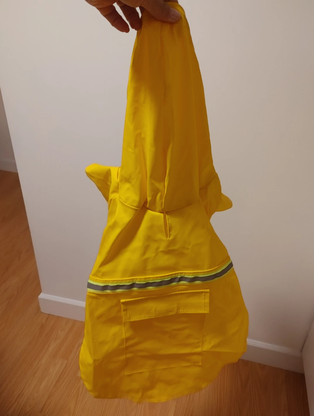 Yellow Dog Raincoat with Hood New - photo 2