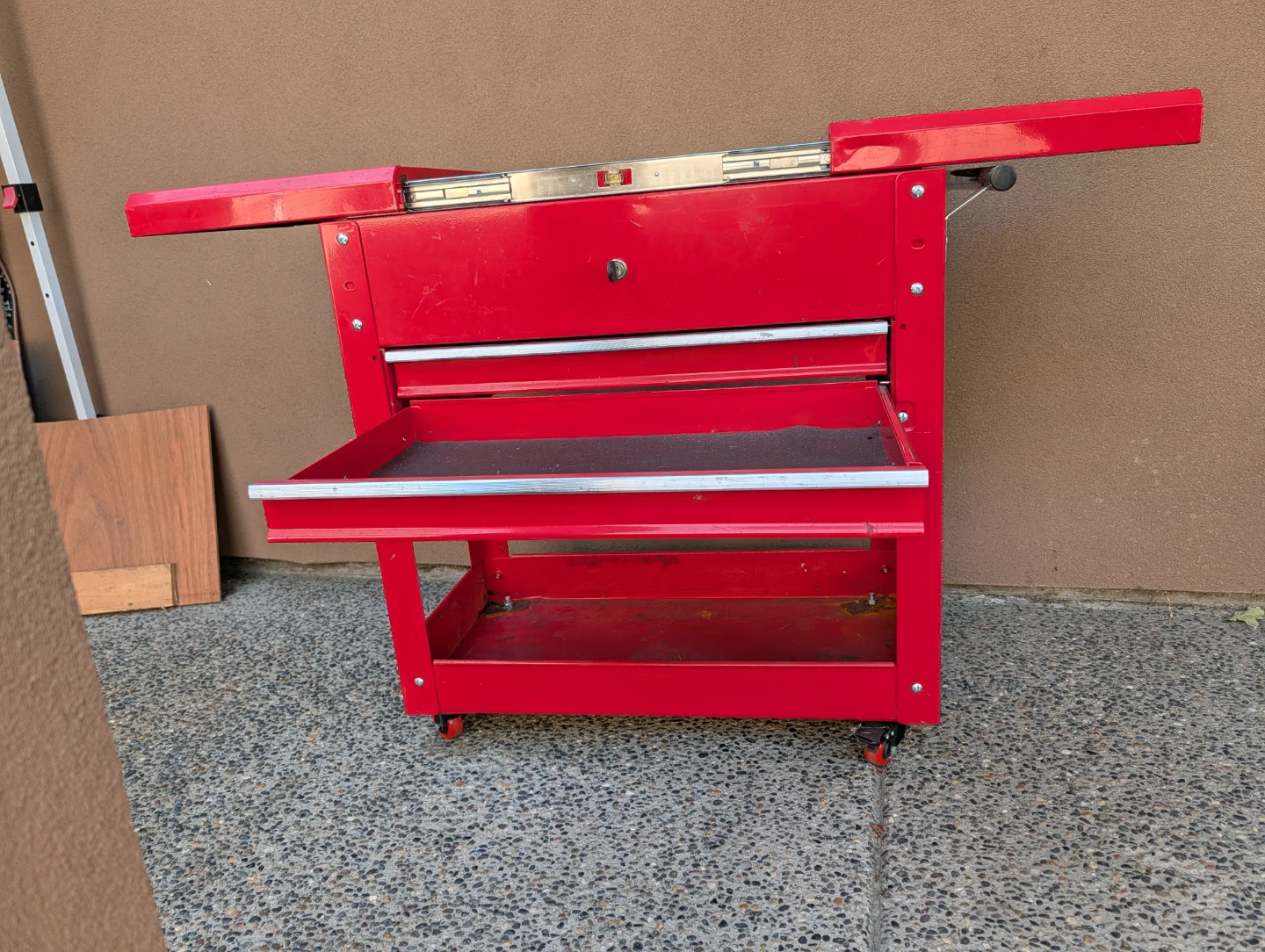 Red Rolling Tool Chest Cart