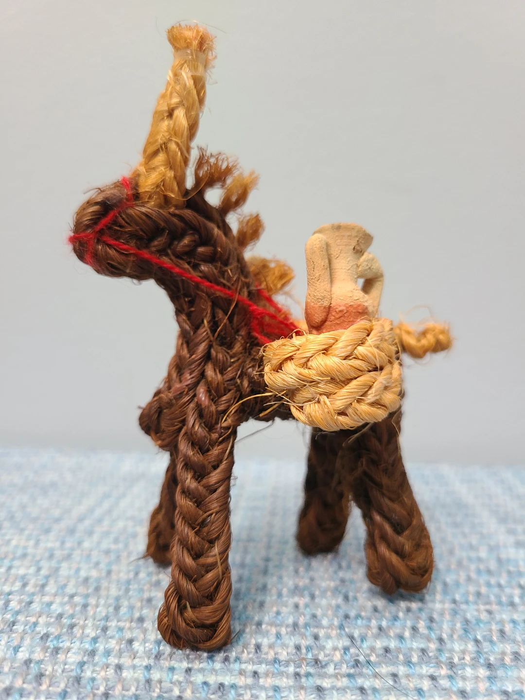 Vintage Woven Horse Miniature Figurine - photo 2