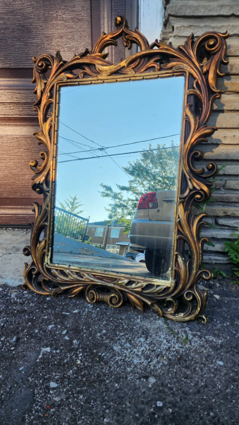 Ornate Gold Wall Mirror