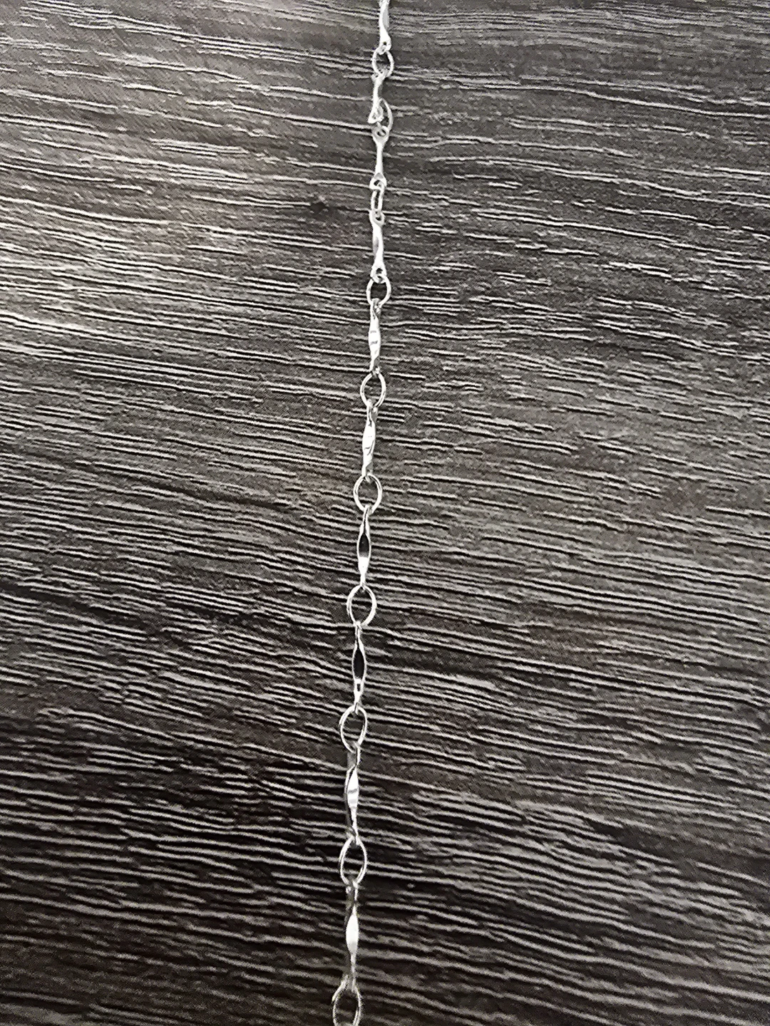 Silver Tone face chain with Black Crystal Drop - photo 3