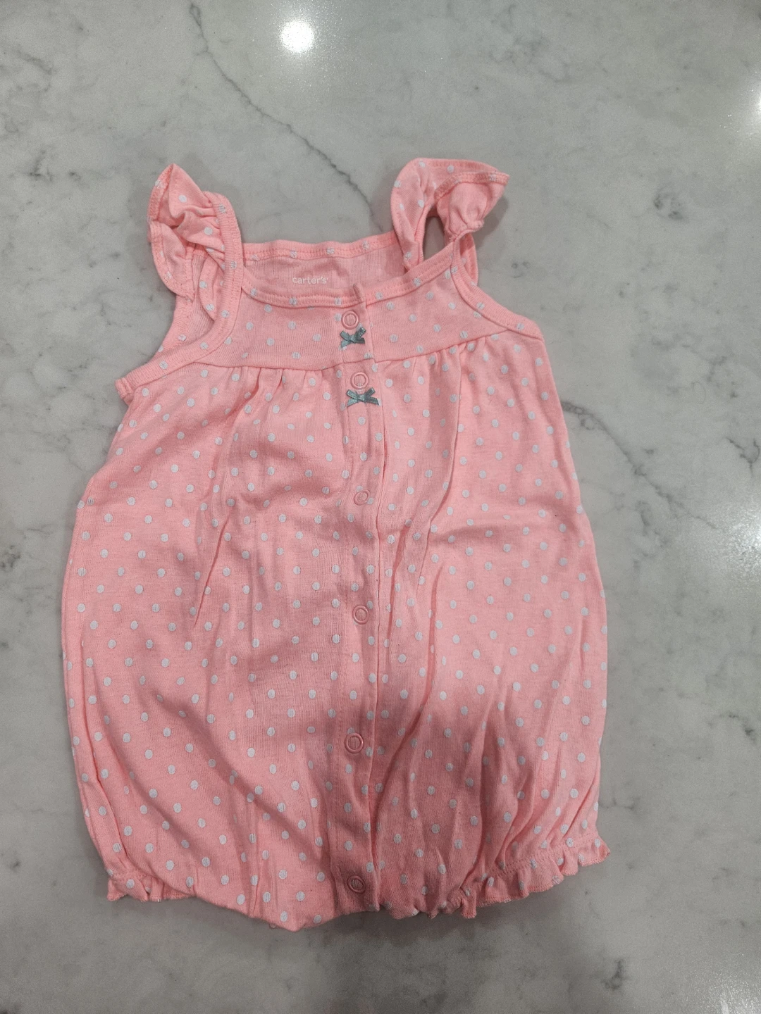 Carter's Pink Polka Dot Baby Rompers